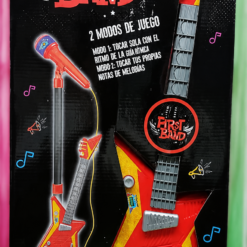 GUITARRA ELÉCTRICA CON MICRÓFONO DE PIE