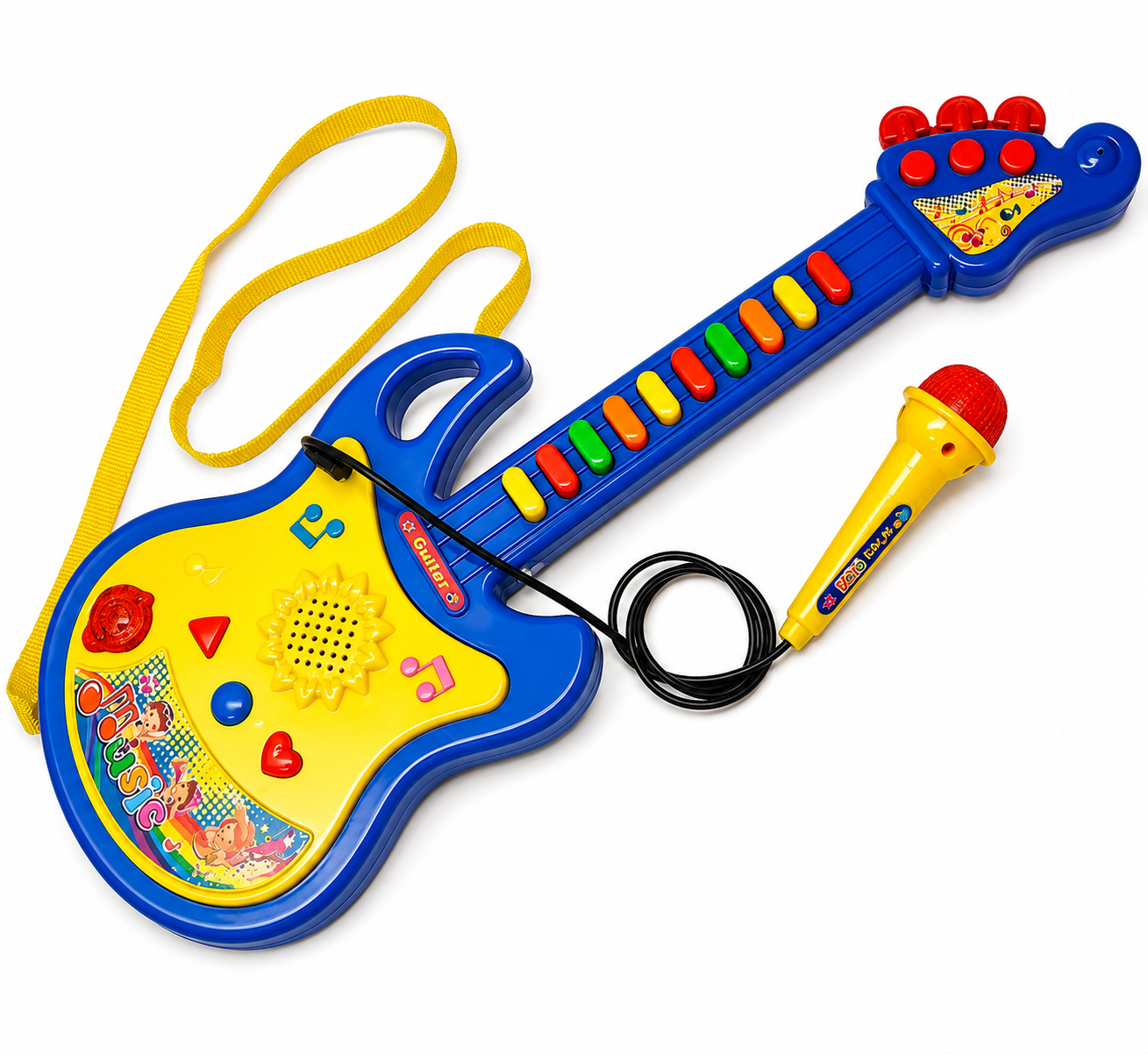 GUITARRA MUSICAL INFANTIL CON MICRÓFONO - Imagen 3