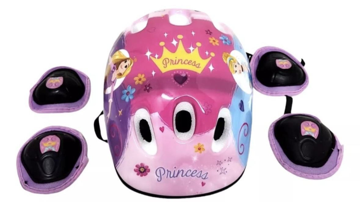 MONOPATÍN PRINCESAS CON LUCES Y KIT DE PROTECCIÓN - Imagen 2
