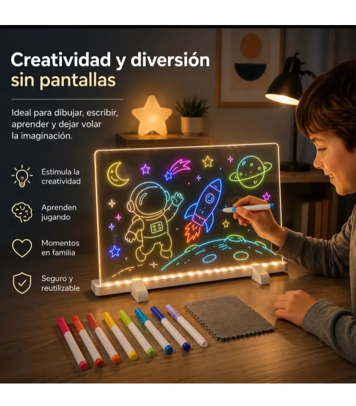 PIZARRA LED 30×20 - Imagen 3